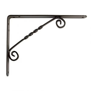Amig - Équerre murale en Acier | Support étagère | Noir | 15 x 12.5 cm | Poids max.: 150 kg