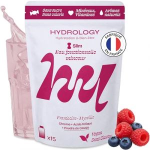 Pastille d’hydratation goût framboise myrtille minceur Slim - HYDROLOGY
