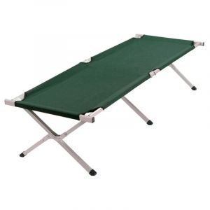 Lit de camp pliant 190x64 Gris Vert