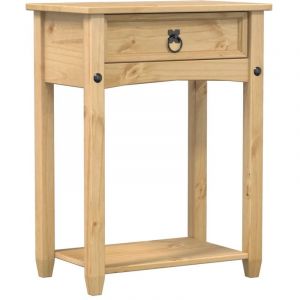 VidaXL Table console Corona 55x35x73 cm bois de pin massif, table de canapé, table d'appoint, table console de couloir, table d'entrée