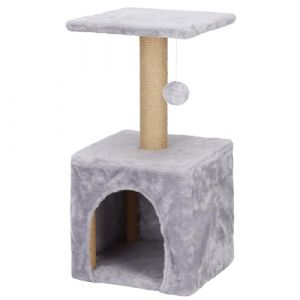 Arbre à chat - Springos - 62 cm - Niche intégrée - Jouet suspendu - Poteau en sisal