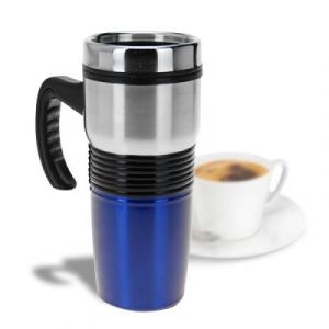 Image de Mug Isot rme En Inox De 400 Ml Bleu Neuf