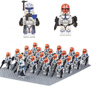 21 Pièces Star War Mini Figurine Action Ahsoka Soldats Clones Bloc De Construction Jouet Pour Enfans
