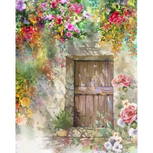 Figured'Art Peinture par Numéro Adulte Porte de la Cave - Activité Manuelle Kit de Loisir Créatif DIY Numéro d'Art Complet - 40x50cm sans châssis en bois