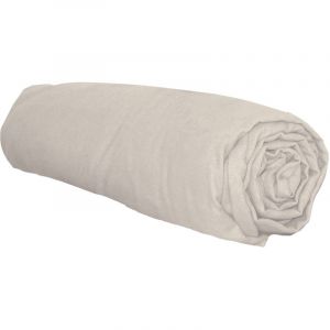 Tradilinge Drap housse flanelle bonnet 30 cm 160x200 Nougat