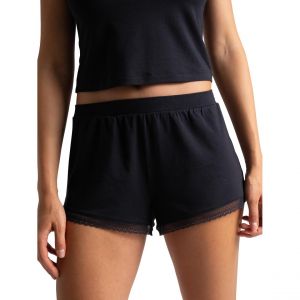 Passionata Mini short taille haute en coton - Noir
