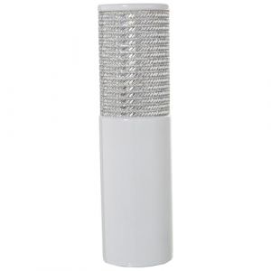 Alexandra House Living Vase Blanc argenté céramique 11 x 12 x 36 cm