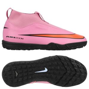 Nike Air Zoom Mercurial Superfly 10 Academy Tf Scary Good - Magic Flamingo/noir/orange Enfant - Stabilis&eacute; (Tf), pointure 37&frac12; - ['Rose'] - Taille 37&frac12;