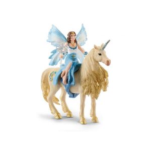 Schleich Eyela Sur Licorne Dorée, Figurine