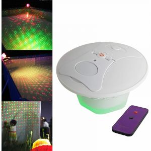 Magnetic land Laser Moovy - Projecteur Laser étanche batterie - Piscine-Jardin - vert-rouge + Télécommande