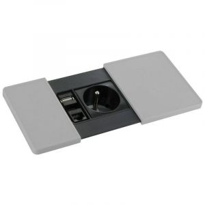 Asa Borne encastrable versapad - Version : 1 prise secteur + 1 RJ45 + 1 USB 5 V