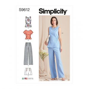 Simplicity Patron 9612 - Hauts, Pantalons et Shorts pour femmes -