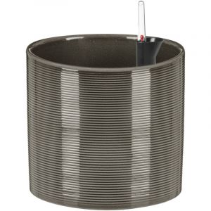 Scheurich Cache-pot &agrave; r&eacute;serve d'eau 828 Glass Grey 23cm