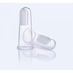 Doigtier brosse à dents silicone BLANC Natae