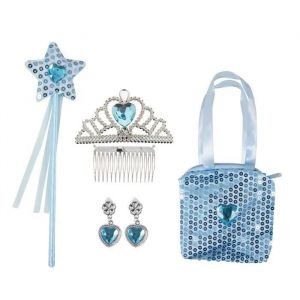 Ptit Clown Set Accessoires De Princesse Bleus - Re80220 - Pour Enfant &Agrave; Partir De 3 Ans - Pour Fille