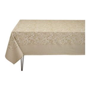 Le Jacquard Français Nappe Osmose 100% coton Beige
