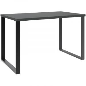 Pegane Meuble de bureau coloris noir - Longueur 120 x Hauteur 75 x Profondeur 70 cm -