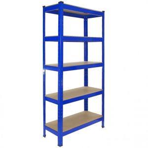 Monster shop Monster Racking Monster Racking - 10 Rayonnages T-Rax en Acier Sans Boulons Bleus 75cm x 30cm x 150cm