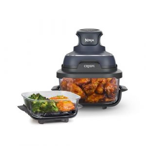Ninja Friteuse sans huile portable - CRISPI - Récipients 14L et 38L - 4 programmes prédéfinis - 1700W - Bleu