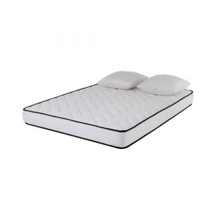AB Matelas - Matelas mousse Confort 160x200 - mousse - 18 cm - 2 Oreillers accueil mémoire de forme 60x60cm