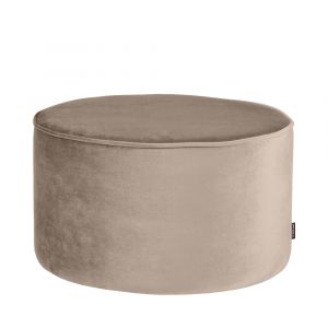 Made by Woood Pouf rond velours S beige