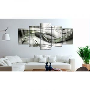 Décoshop26 Tableau sur verre acrylique - La vague de lueur verte [Verre] 100x50 cm TVA110042