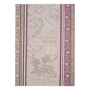 Torchon jacquard vignoble