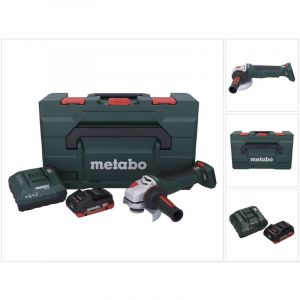 Metabo Wpb 18 lt bl 11-125 Quick Meuleuse d'angle sans fil 18 v 125 mm Brushless + 1x batterie 4,0 Ah + chargeur + x