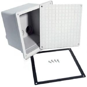 Regard pour c&acirc;bles &eacute;lectrique avec couvercle &eacute;tanche 27 x27 x 24 cm, Bo&icirc;tier de c&acirc;bles &eacute;lectriques enterr&eacute; en polypropyl&egrave;ne