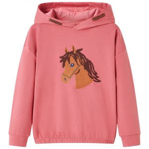 VidaXL Sweat-shirt à capuche pour enfants rose ancien 116 625620