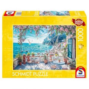 Schmidt Spiele 58884 Terrasse en Bord de mer, Puzzle de 1000 pièces