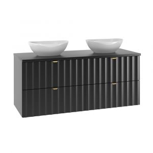 Meuble double vasque 120cm Lexa Noir