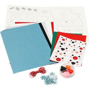 Creotime Kit de décoration en papier - Bonhomme de neige