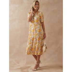 Daxon Robe by - Robe longue à volants femme