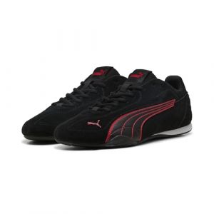 Puma Mixte Catch Suede Basket, Black x Red, 37 EU