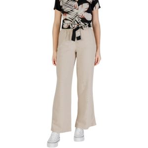 Only Pantalon En Lin Fermeture Cordon Femme