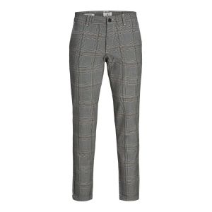 Jack & Jones JJIMARCO JJSTUART AKM Bla/YEL CHCK Noos Pantalons, Noir, 31W x 30L Homme