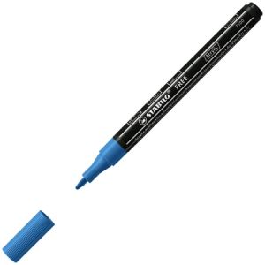 Stabilo Marqueur acrylique FREE T100 - 1 marqueur peinture - Pointe fine - bleu foncé