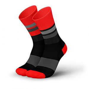 Chaussettes incylence ultralight tracks noir rouge