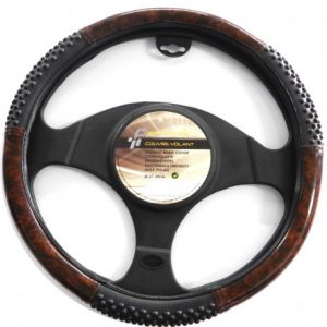 Couvre Volant &oslash; 3739 cm de Massage Aspect Bois et Cuir