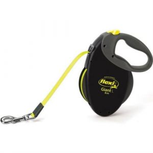 Flexi Laisse Giant L Tape 8 m black neon yellow Fle i GT3210SNEO12