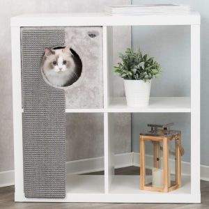 Image de Trixie Niche spécial étagères avec griffoir pour chat - L 33 x l 37 x H 70 cm