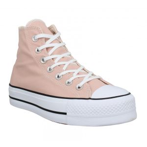 Converse Chuck Taylor All Star Lift Hi coton recycle Femme-41-Pink Clay