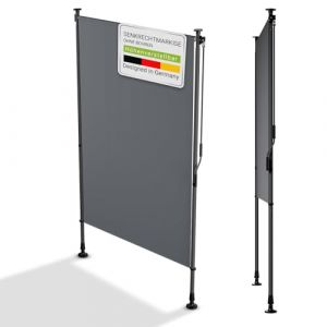 Parasol vertical Barbados - 120x310 cm - Gris