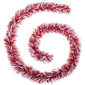 Guirlande de Noel 6 plis 2 m Mixte rouge et blanc