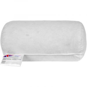 HOMESCAPES Traversin Plumes de Canard - 18 x 30 cm - Blanc