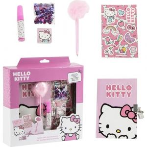 Agenda Hello Kitty - CERD&Aacute; LIFES LITTLE MOMENTS - Set complet - Journal - Stylo Fuzzy - Autocollants