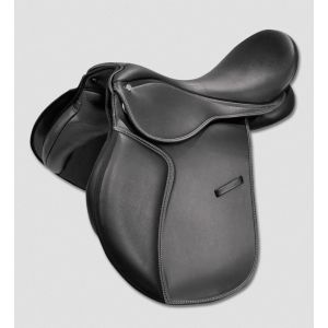 Waldhausen Selle mixte synthétique cheval ou poney COULEUR - Noir, TAILLE SIEGE SELLE - 17.5