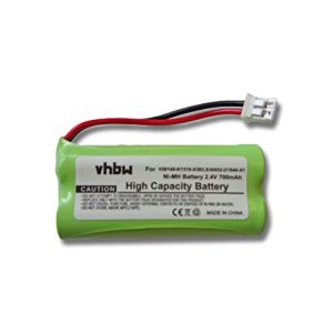 Vhbw Batterie NI-MH 700mAh (2.4V) compatible pour Gigaset