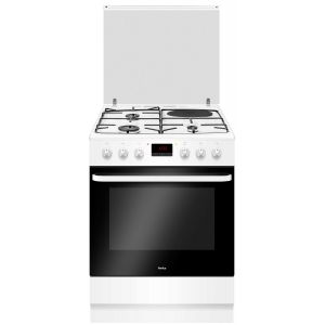 Amica Acm7037b1 Cuisinière mixte 77l 4 feux blanc